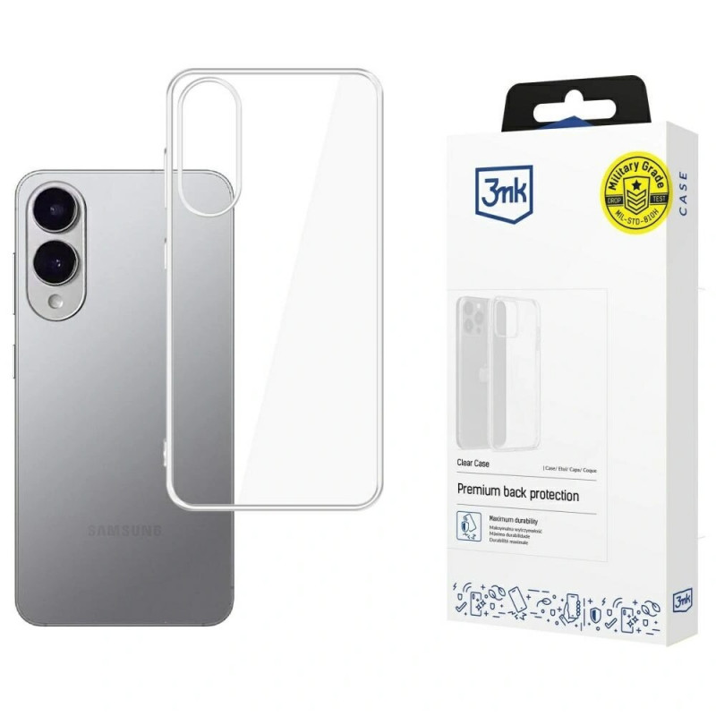 3MK Clear Case dėklas Samsung Galaxy S25 Edge, skaidrus