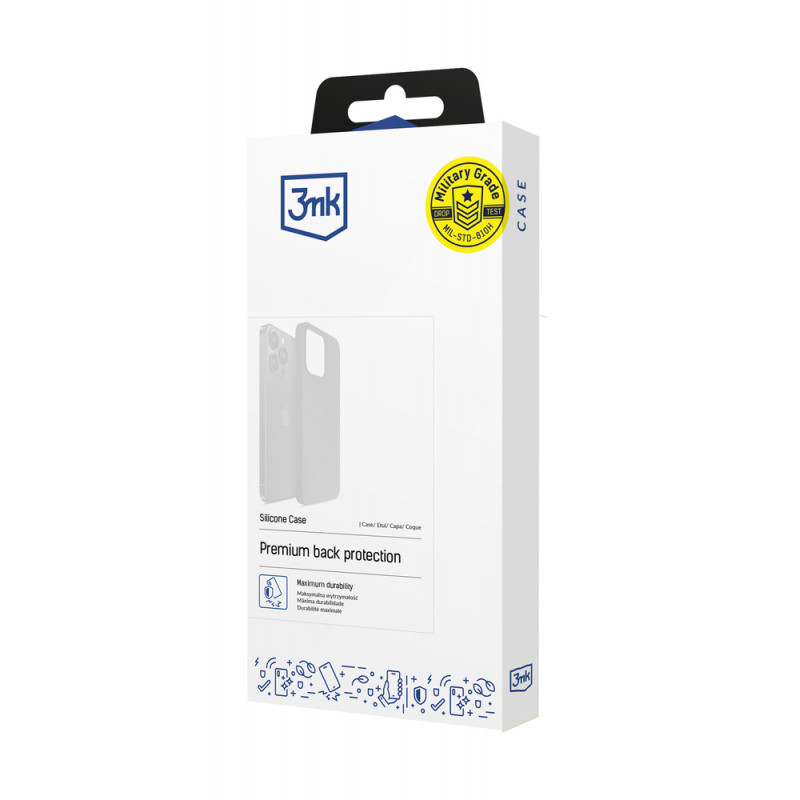 3MK Silicone Case silikoninis dėklas Xiaomi 15 Ultra, juodas