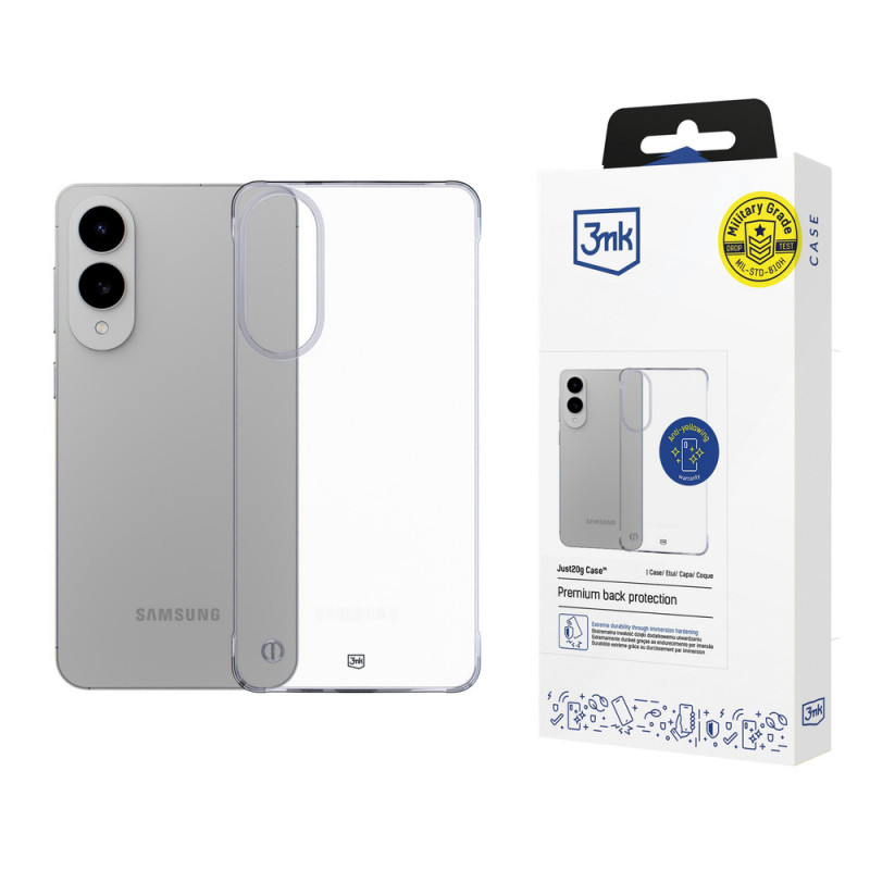3MK Just20g Clear Case telefono dėklas Samsung Galaxy S25 Edge, permatomas