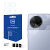 3MK Lens Protection hibridinis kameros objektyvo stiklas Xiaomi POCO F7 Pro (4 vnt.)