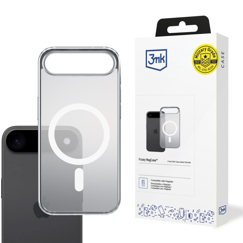 3MK Frosty MagCase dėklas Apple iPhone Air, baltas