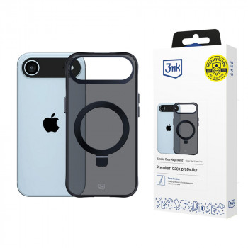 3mk Smoke Case Mag&Stand dėklas Apple iPhone Air, juodas