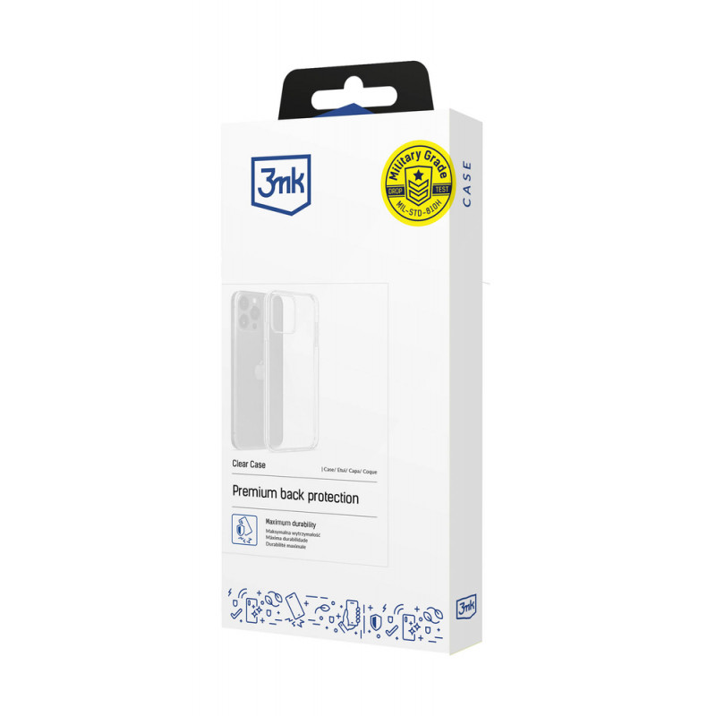 3mk Clear Case apsauginis dėklas Apple iPhone 17 Pro / 18 Pro, skaidrus