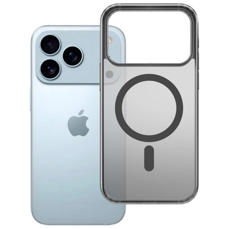 3mk Frosty MagCase dėklas Apple iPhone 17 Pro Max, juodas