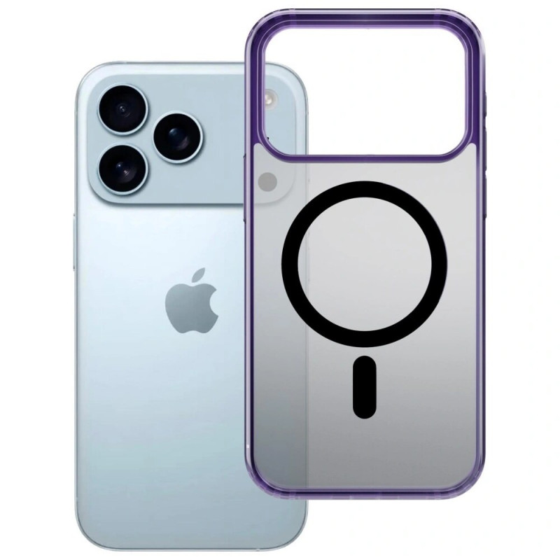 3mk Frosty MagCase dėklas Apple iPhone 17 Pro Max, violetinis