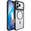 3mk Satin Armor MagCase dėklas Apple iPhone 17 Pro Max, permatomas juodas