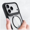 3mk Satin Armor MagCase dėklas Apple iPhone 17 Pro Max, permatomas juodas