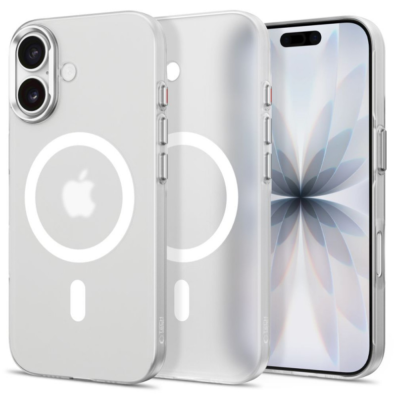 Tech-Protect MagZero MagSafe dėklas Apple iPhone 17, matinis baltas