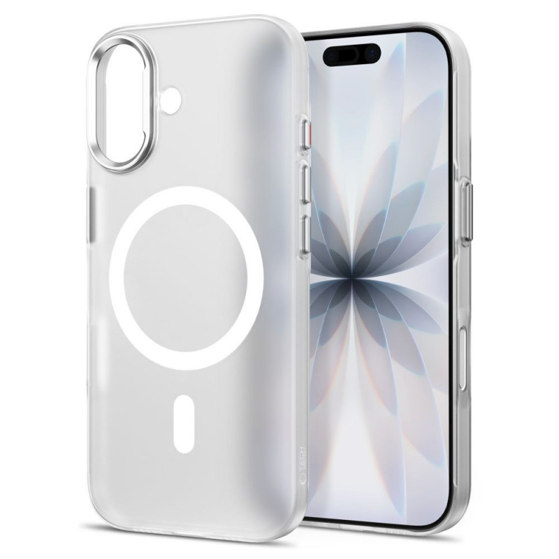 Tech-Protect MagZero MagSafe dėklas Apple iPhone 17, matinis baltas
