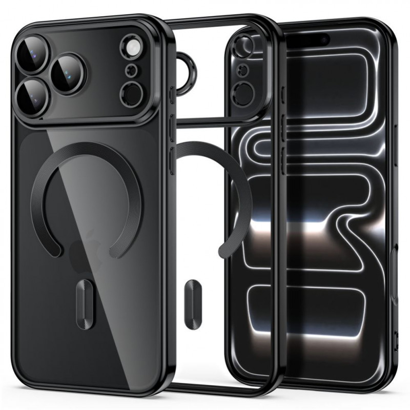 Tech-Protect MagFlex MagSafe dėklas Apple iPhone 17 Pro Max / 18 Pro Max, blizgus juodas