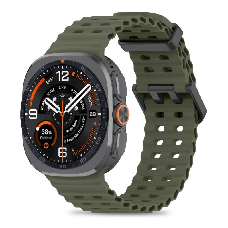 Tech-Protect Iconband Pro laikrodžio dirželis Samsung Galaxy Watch Ultra 1 / 2 (2024-2026), 47 mm, chaki žalias
