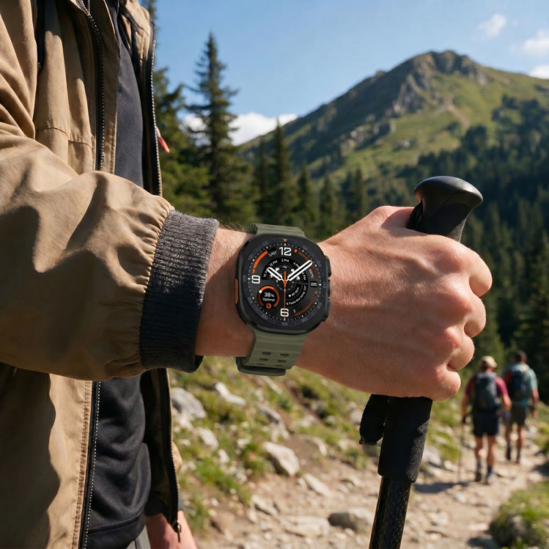 Tech-Protect Iconband Pro laikrodžio dirželis Samsung Galaxy Watch Ultra 1 / 2 (2024-2026), 47 mm, chaki žalias