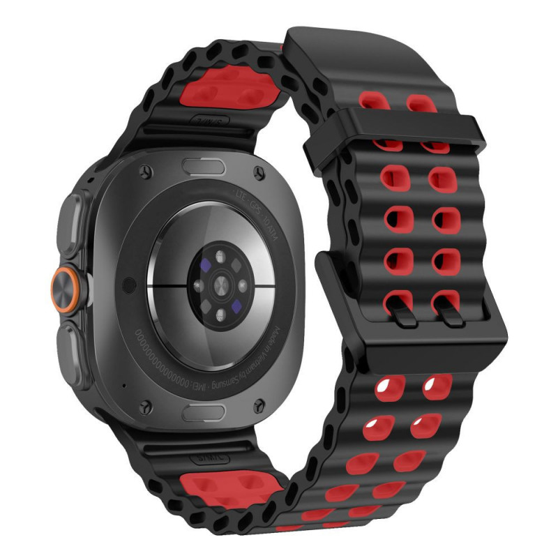 Tech-Protect Iconband Pro laikrodžio dirželis Samsung Galaxy Watch Ultra 1 / 2 (2024-2026), 47 mm, juodas ir raudonas