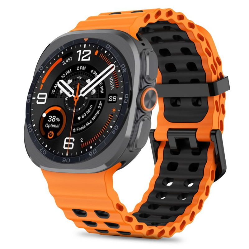Tech-Protect Iconband Pro laikrodžio dirželis Samsung Galaxy Watch Ultra 1 / 2 (2024-2026), 47 mm, oranžinis ir juodas