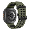 Tech-Protect Iconband Pro laikrodžio dirželis Samsung Galaxy Watch Ultra 1 / 2 (2024-2026), 47 mm, chaki žalias ir juodas