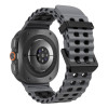 Tech-Protect Iconband Pro laikrodžio dirželis Samsung Galaxy Watch Ultra 1 / 2 (2024-2026), 47 mm, pilkas ir juodas