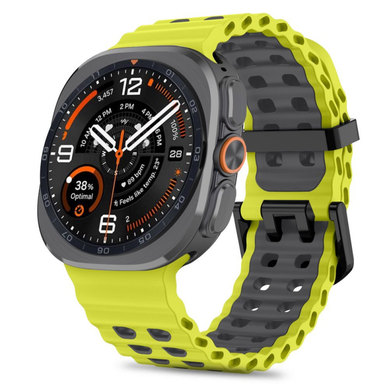 Tech-Protect Iconband Pro laikrodžio dirželis Samsung Galaxy Watch Ultra 1 / 2 (2024-2026), 47 mm, salotinis ir juodas