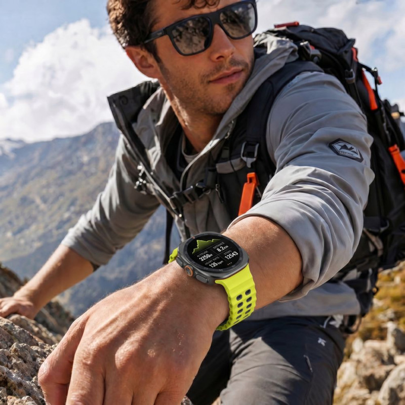 Tech-Protect Iconband Pro laikrodžio dirželis Samsung Galaxy Watch Ultra 1 / 2 (2024-2026), 47 mm, salotinis ir juodas
