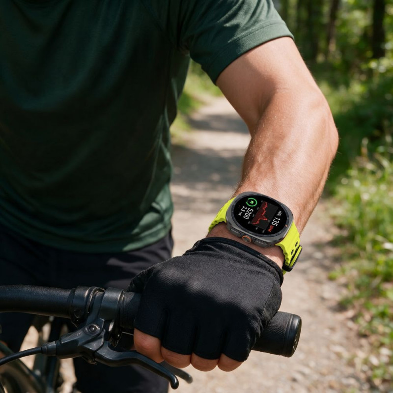 Tech-Protect Iconband Pro laikrodžio dirželis Samsung Galaxy Watch Ultra 1 / 2 (2024-2026), 47 mm, salotinis ir juodas