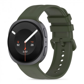 Tech-Protect Silicone Evo laikrodžio dirželis Samsung Galaxy Watch 8 / 9 / Classic (40 / 44 / 46 mm), chaki žalias