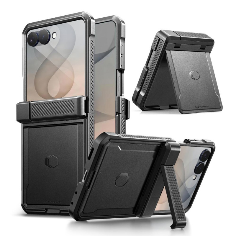 Tech-Protect Kevlar Pro dėklas Samsung Galaxy Z Flip 8, juodas