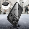Tech-Protect MagMat MagSafe dėklas Apple iPhone 17 Pro Max, juodas/skaidrus