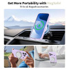 Tech-Protect Silicone MagSafe dėklas Apple iPhone 17 Pro, alyvinis, THP4521