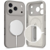 Tech-Protect Silicone MagSafe dėklas Apple iPhone 17 Pro, akmens pilkas