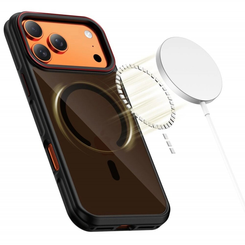 Tech-Protect MagHybrid MagSafe dėklas Apple iPhone 17 Pro, juoda/raudona spalva