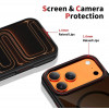 Tech-Protect MagHybrid MagSafe dėklas Apple iPhone 17 Pro, juoda/raudona spalva