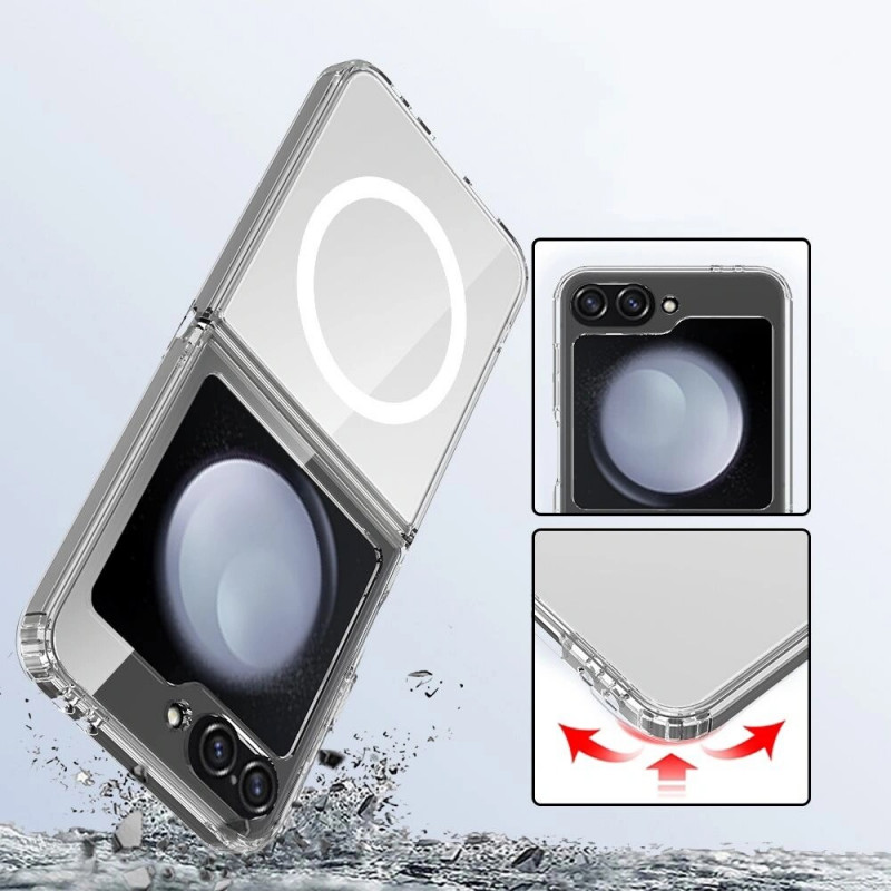 Tech-Protect Flexair Hybrid MagSafe dėklas Samsung Galaxy Z Flip 6 / 7 FE, skaidrus