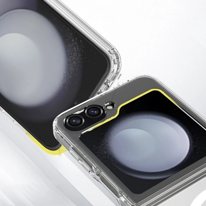 Tech-Protect Flexair Hybrid MagSafe dėklas Samsung Galaxy Z Flip 6 / 7 FE, skaidrus