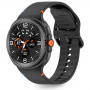 Tech-Protect Silicone dirželis Samsung Galaxy Watch 8 / 9 / Classic 40/44/46 mm, juodas