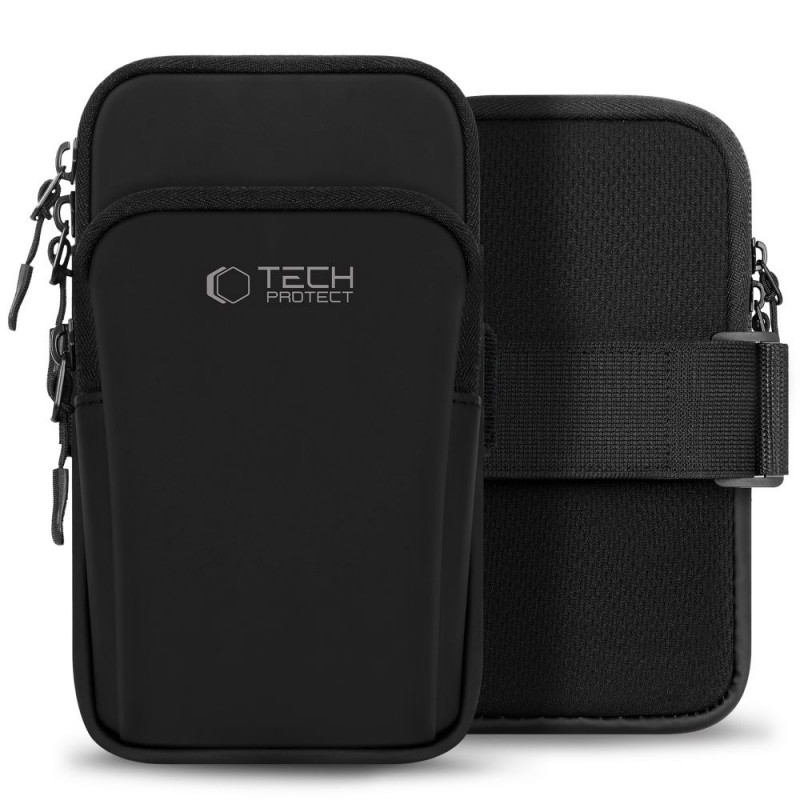 Tech-Protect M7 universali sportinė rankos juosta (dėklas), juoda/juoda