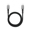 Tech-Protect Ultraboost DNA MagTwist USB-C kabelis PD 100W / 5A, 200 cm, geležies pilkos spalvos