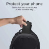 Tech-Protect SM65 universali telefono įmautė, 6,0-6,9 colio, ekologinė oda, juoda ir raudona