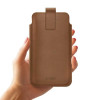 Tech-Protect SM65 universali telefono įmautė, 6,0-6,9 colio, ekologinė oda, ruda
