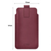 Tech-Protect SM65 universali telefono įmautė, 6,0-6,9 colio, ekologinė oda, bordo