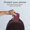 Tech-Protect SM65 universali telefono įmautė, 6,0-6,9 colio, ekologinė oda, bordo