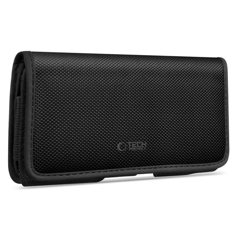Tech-Protect SM90 universalus telefono dėklas ant diržo, 5,8-6,8 colio, nailonas, juodas
