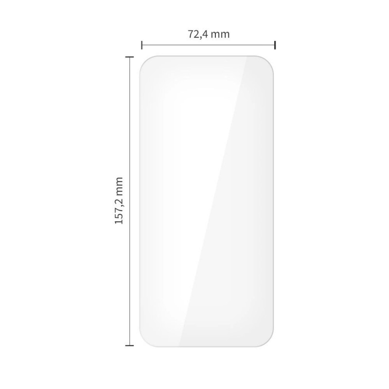 Tech-Protect Glass Fit+ grūdintas stiklas, skirtas OnePlus 15, skaidrus (2 vnt.)