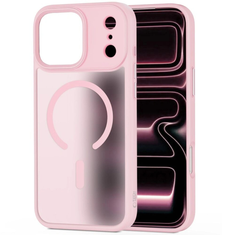Tech-Protect MagMat MagSafe dėklas Apple iPhone 17 Pro, matinis rožinis