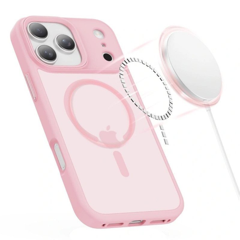 Tech-Protect MagMat MagSafe dėklas Apple iPhone 17 Pro, matinis rožinis