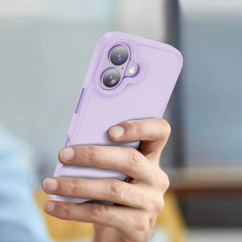 Tech-Protect MagMat dėklas Apple iPhone 17, matinis levandų spalvos