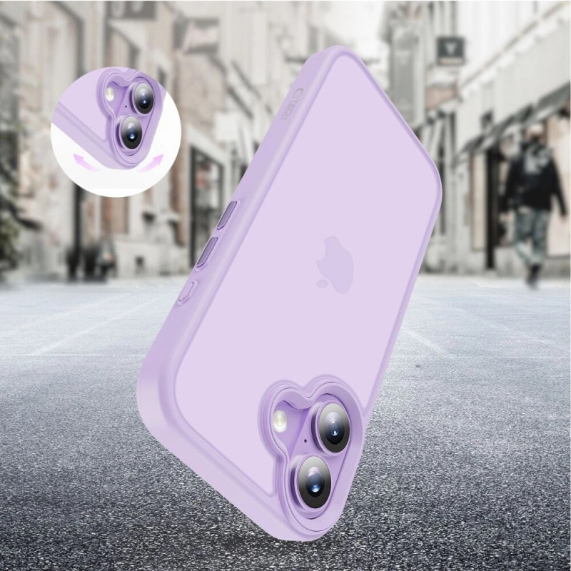 Tech-Protect MagMat dėklas Apple iPhone 17, matinis levandų spalvos