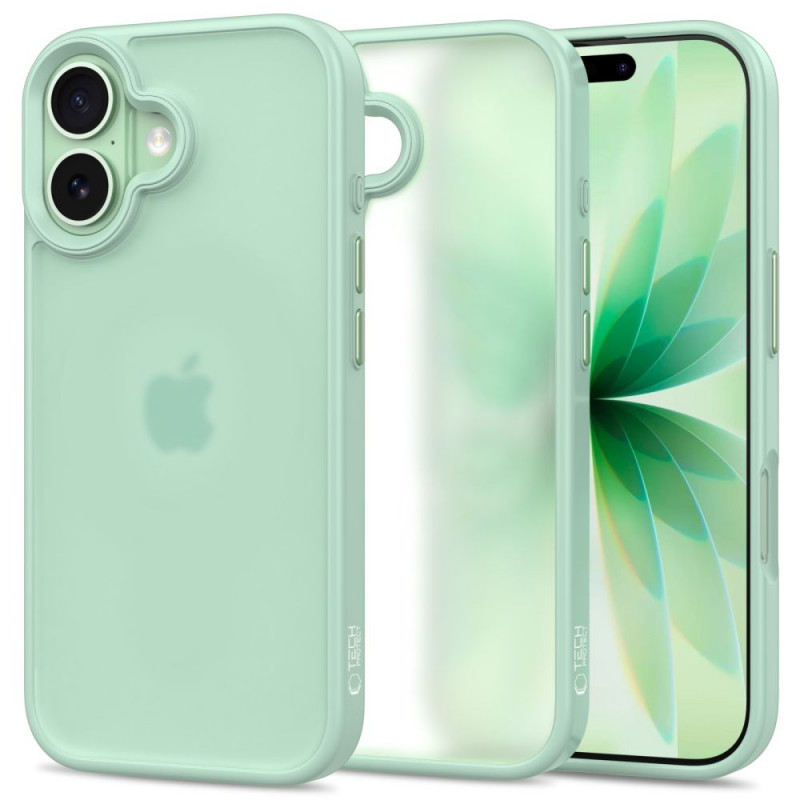 Tech-Protect MagMat dėklas Apple iPhone 17, matinis šalavijų žalias