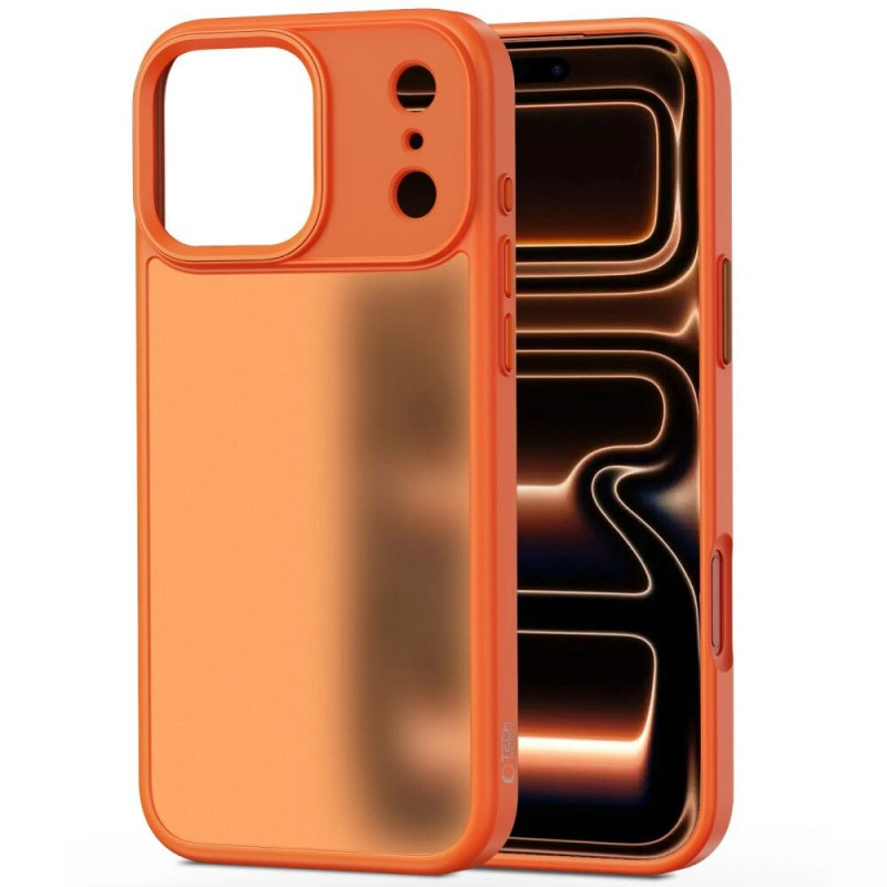 Tech-Protect MagMat dėklas Apple iPhone 17 Pro, matinis kosminis oranžinis