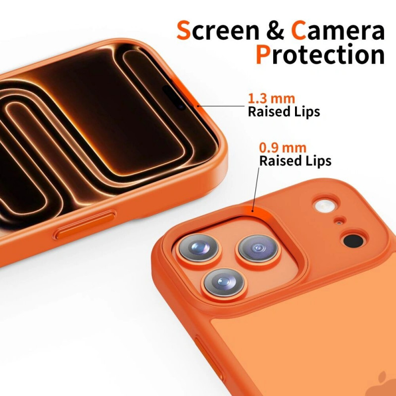 Tech-Protect MagMat dėklas Apple iPhone 17 Pro, matinis kosminis oranžinis