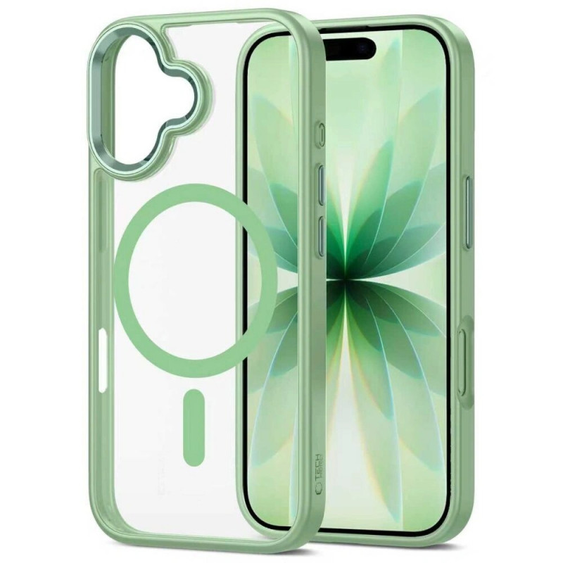 Tech-Protect MagMat MagSafe dėklas Apple iPhone 17, šalavijų/skaidrus