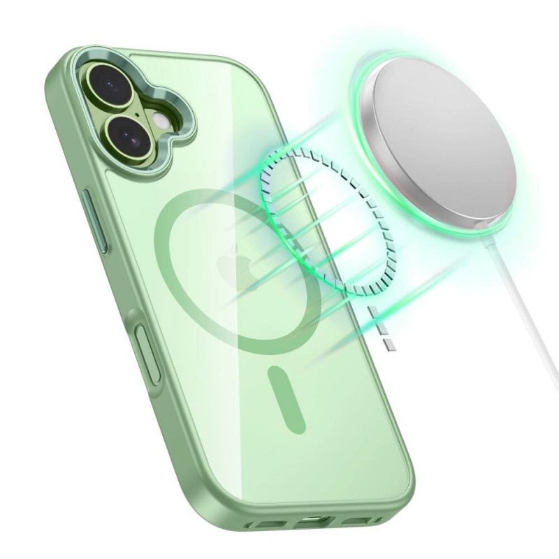 Tech-Protect MagMat MagSafe dėklas Apple iPhone 17, šalavijų/skaidrus